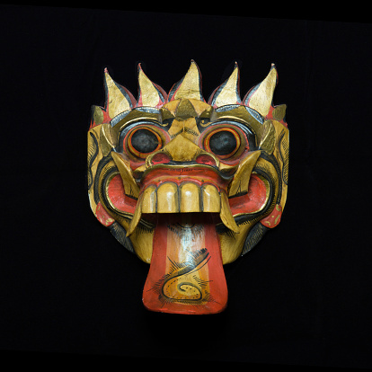 Barong is the king of the spirits in the balinese mythology and fights against Rangda, the demon queen.