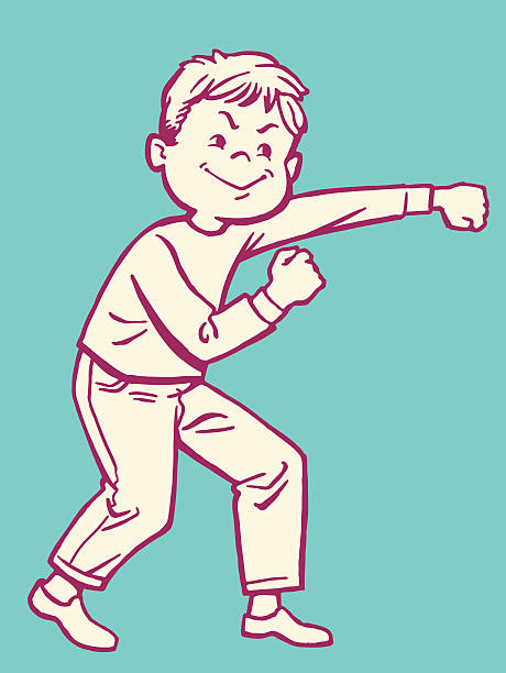 Angry Teen Angry Teen child misbehaving stock illustrations