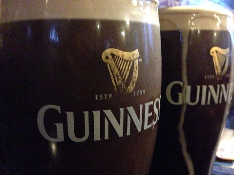 Guinness, the most enjoyed beer in Ireland