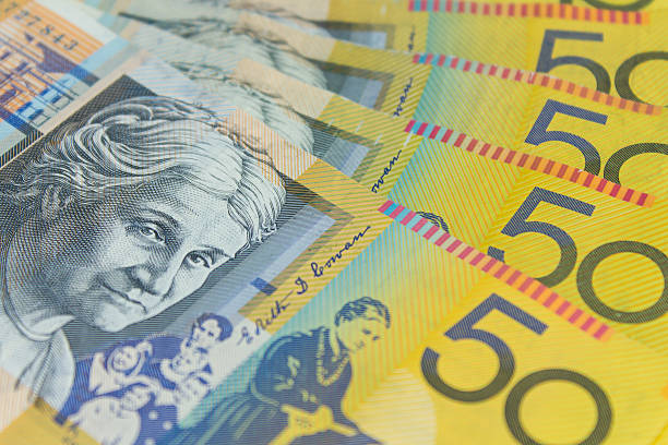 호주 달러 - currency exchange australian dollars australian culture currency 뉴스 사진 이미지