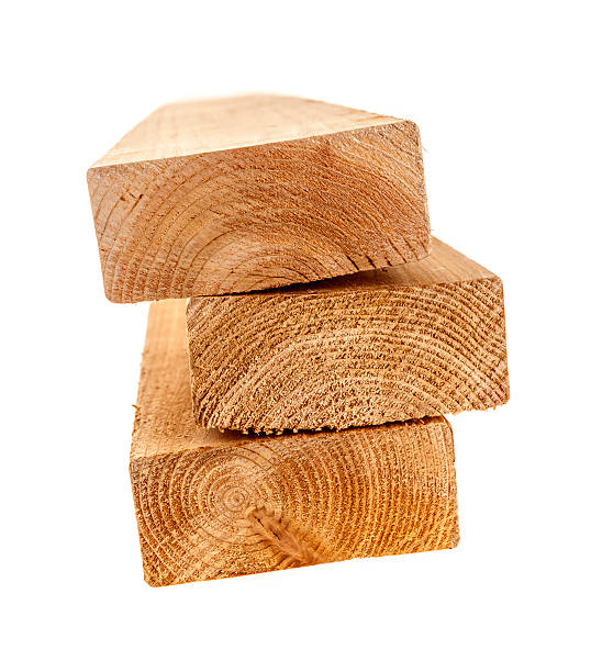 Isolated Wood 2x4 Studs Stock Photo - Download Image Now - Wood