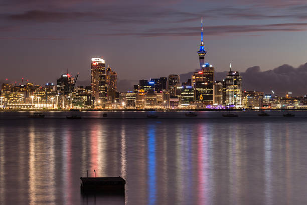 istock Auckland cityscape at night 523737487