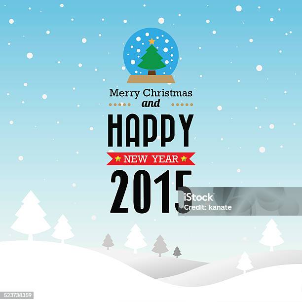 Christmas And Happy New Year Card Design Stock Illustration - Download Image Now - Badge, Celebration, Christmas