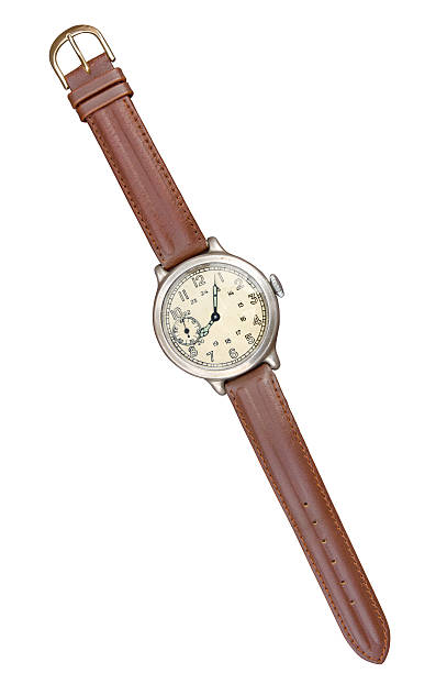 vecchio orologio - watch strap foto e immagini stock