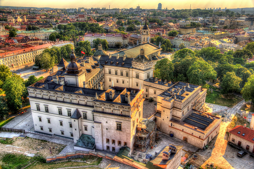 View of Lithuanian Royal Palace in Vilnius
