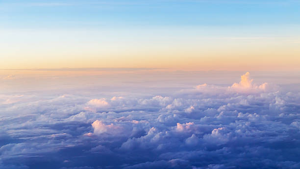 istock Aerial Shot of Sky Background with Clouds 523741095