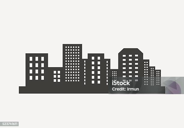 City Skyline Vector Stock Illustration - Download Image Now - Apartment, Architecture, Art