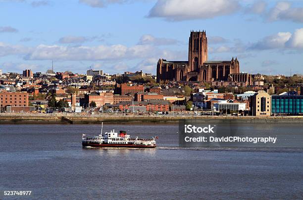 Liverpool Anglican Cathedral Stock Photo - Download Image Now - Anglican Cathedral - Liverpool, Ferry, River Mersey - Liverpool