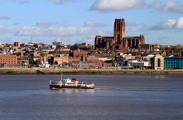 liverpool catedral anglicana - merseyside - fotografias e filmes do acervo