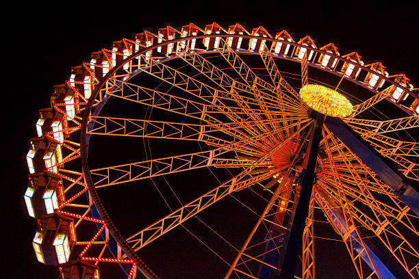 istock Ferris wheel at the Beer Fest at night 523749465