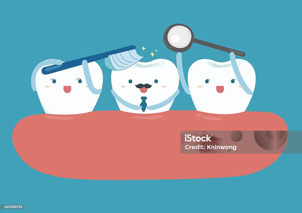 Star of good looking tooth Dentist stock vector