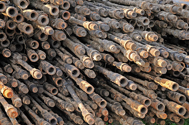 istock Layers of steel pipe 523750791