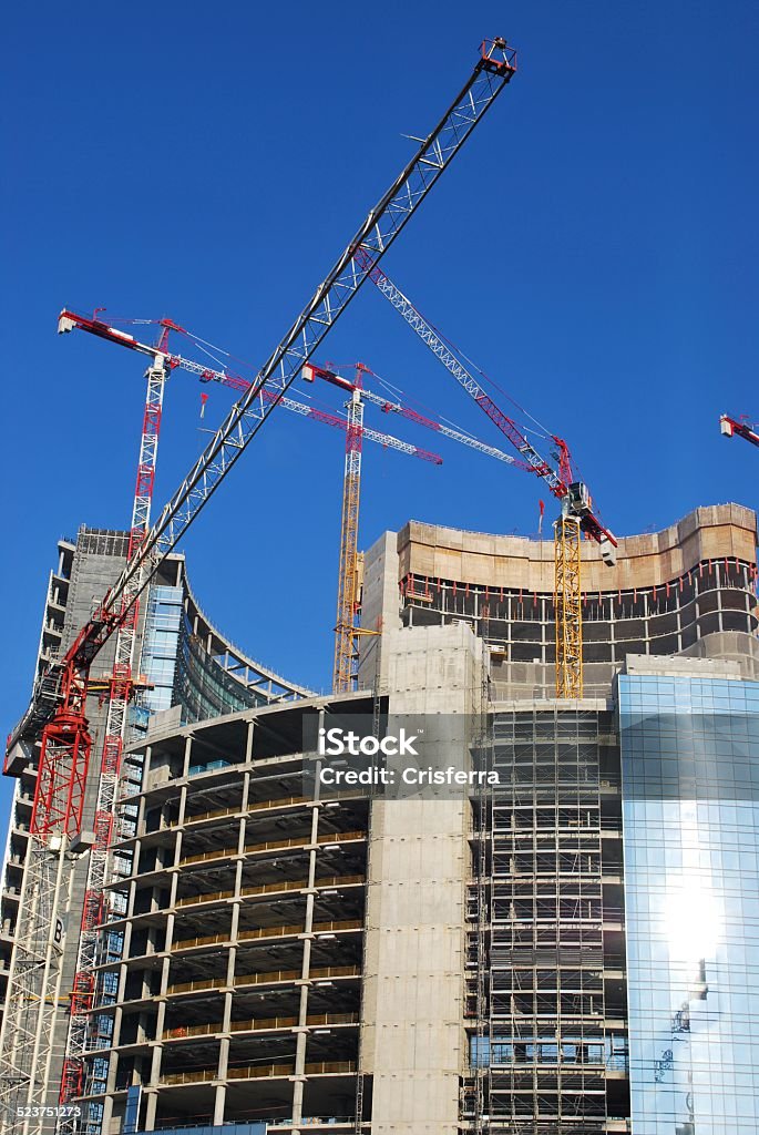 Grattacieli di costruzione - Foto stock royalty-free di Acciaio