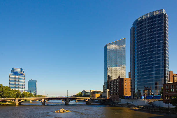 istock Grand River and Skyline in Downtown Grand Rapids, MI 523751991