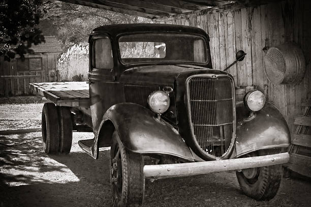 Vintage truck stock photo