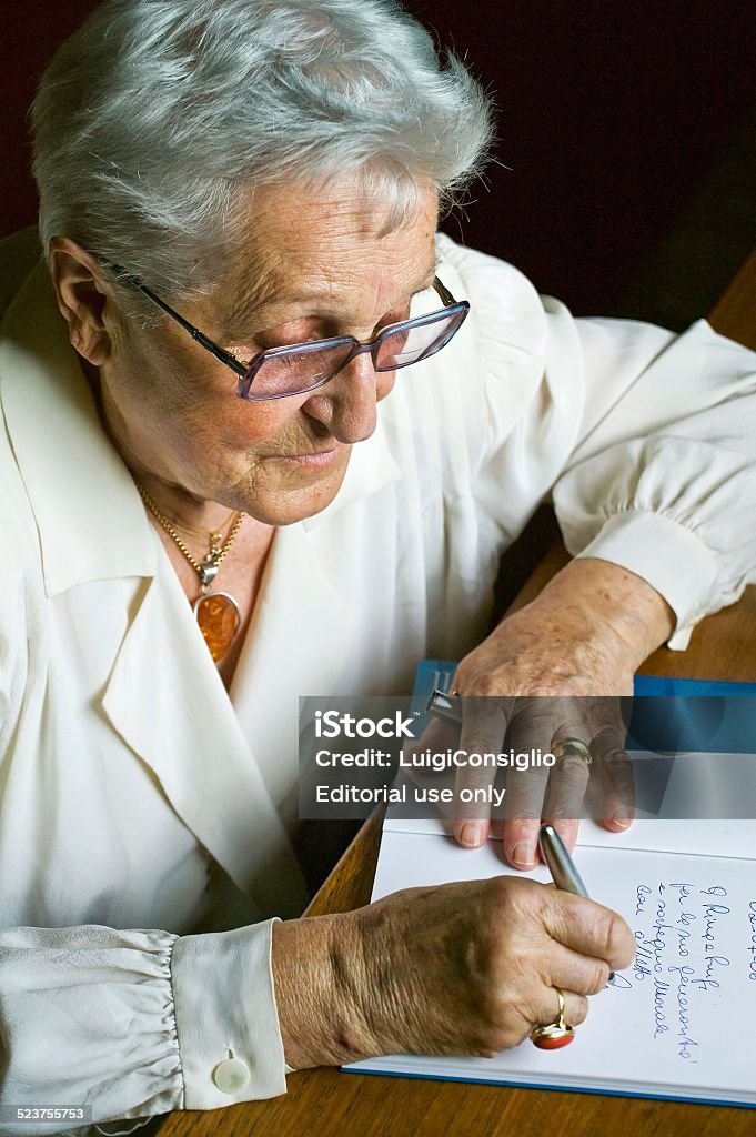 Elderly Care senior writer Author Stock Photo