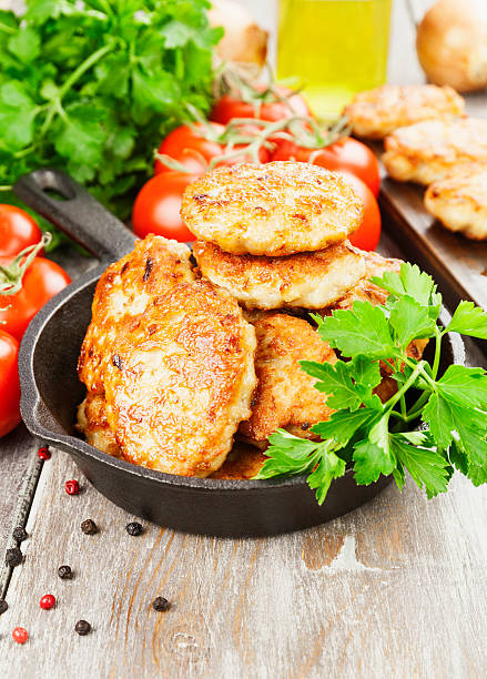 istock Homemade chicken pancakes 523762132