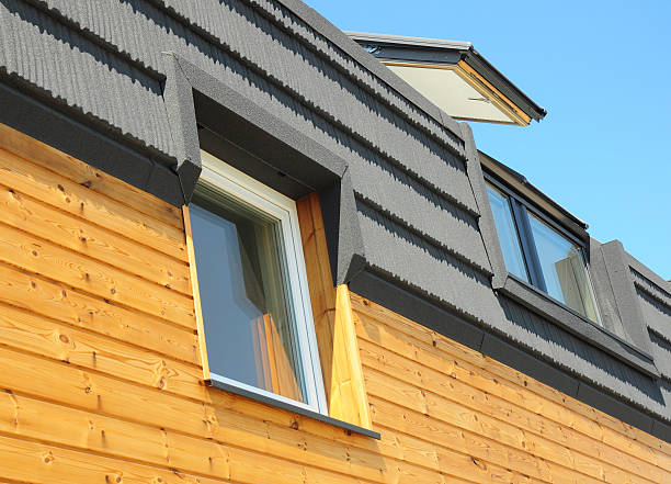 istock Modern Roofing Construction with Skylights, Attic, Dormers and Roof Windows. 523769274