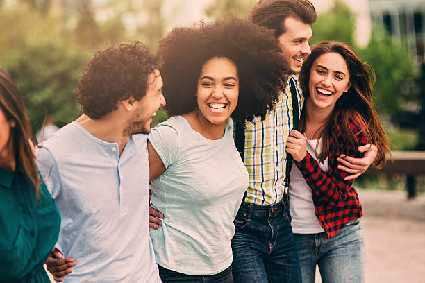 istock Happy Friends In The City 523769472