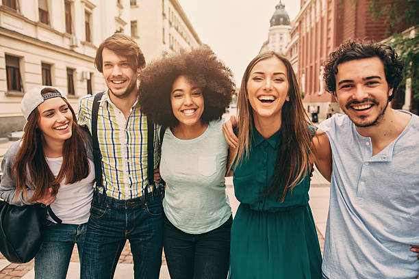 istock Happy Friends In The City 523769956