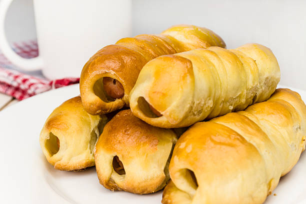 istock Sausage in the dough 523772954