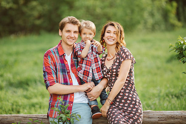 istock Happy family in a park 523774378