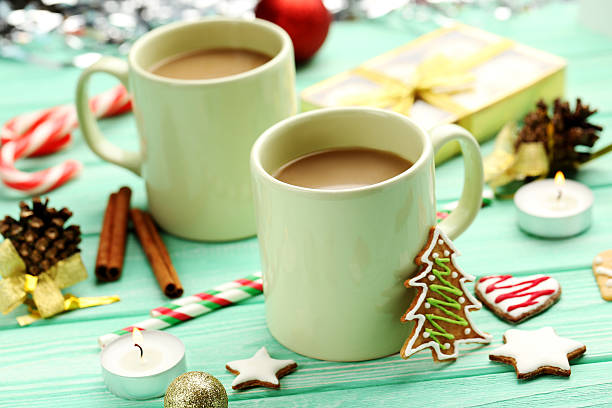 istock Gingerbread cookies with cup of hot coffee 523774412