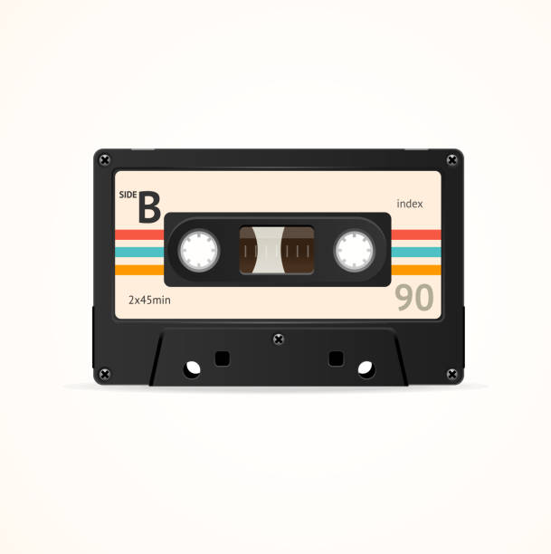 illustrations, cliparts, dessins animés et icônes de cassette vieux. vectoriel - cassette audio