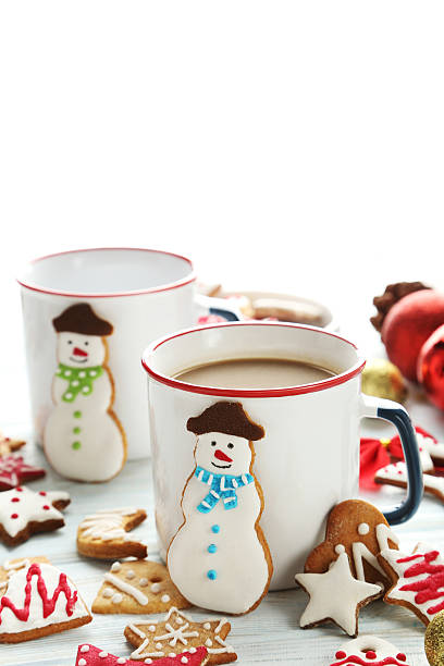 istock Gingerbread cookies with cup of hot coffee 523776204