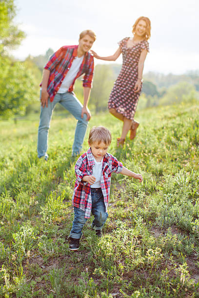 istock Happy Family on the Nature 523776356