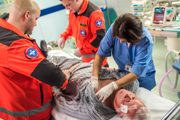 istock Paramedics and nurse in emergency room 523776458