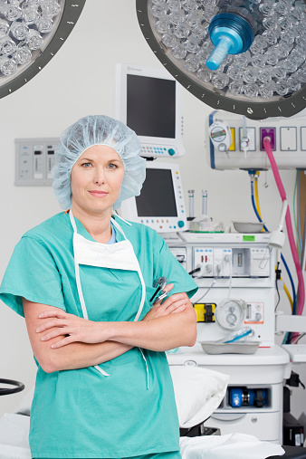 Female Doctor Portrait in Operating Room