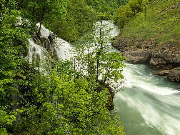 istock Rastoke, depicting the river & waterfalls 523784065