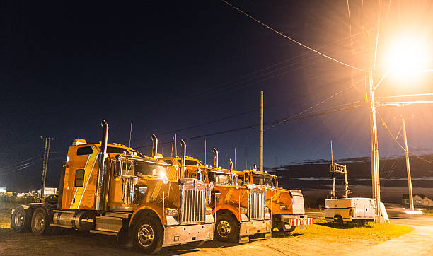 istock truck parked in a row 523784501