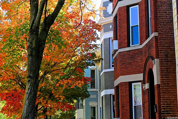 Fall in Georgetown stock photo