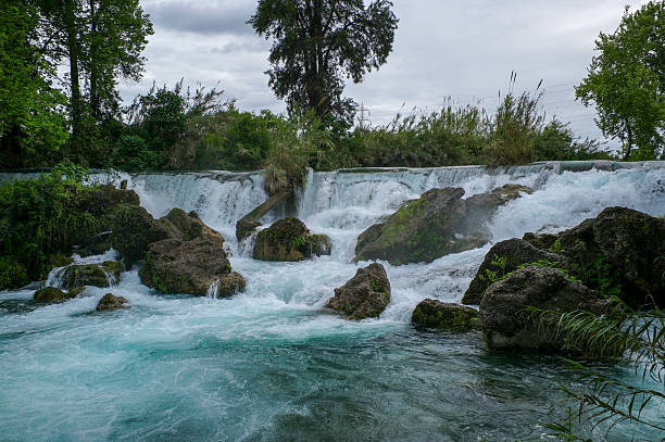 famous tarsus berdan waterfall at mersin turkey