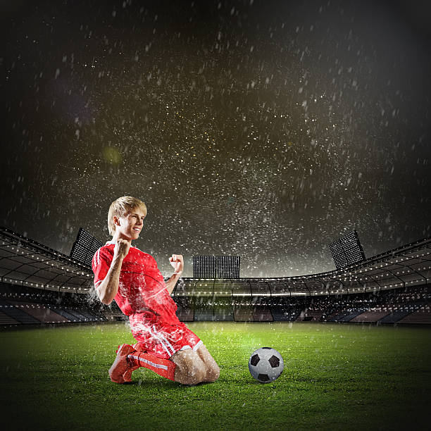 istock Football goal 523786331