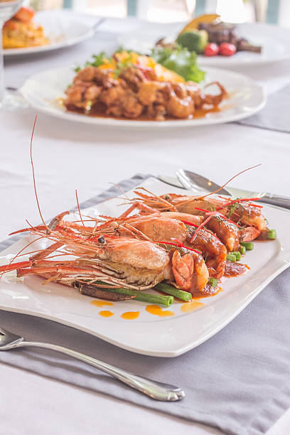 istock Fried Shrimp with Tamarind Sauce 523787057