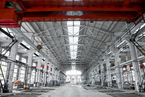interior of an industrial building