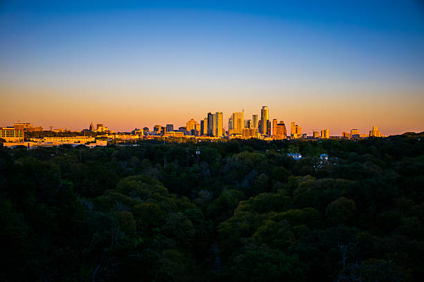 istock Austin Skyline Belt of Venus with Capitol Sunset 523788613