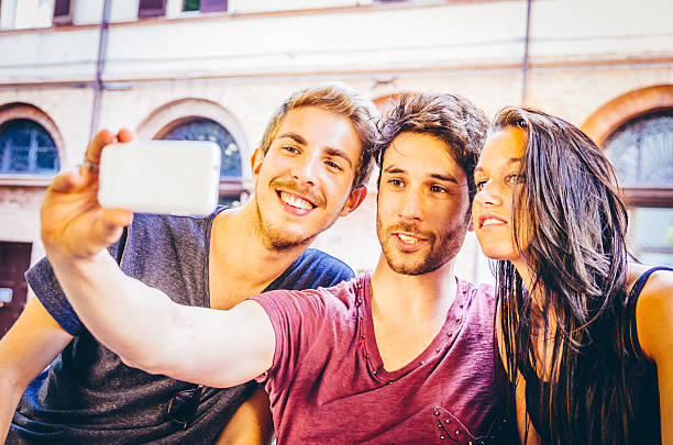 istock Friends Selfie In The City 523788829