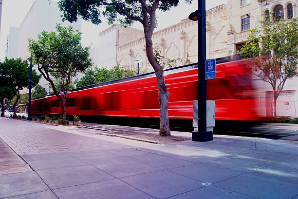 istock Light Rail in City 523789395