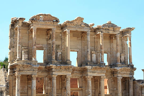 Library Of Celsus at Ephesus Library Of Celsus at Ephesus celsus library photos stock pictures, royalty-free photos & images