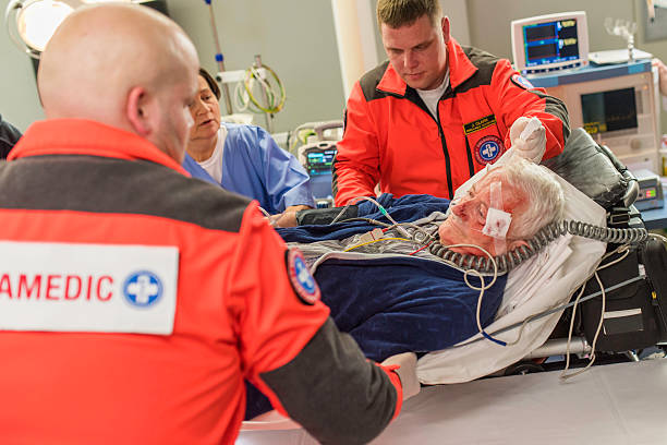 istock Paramedics and nurse in emergency room 523818452