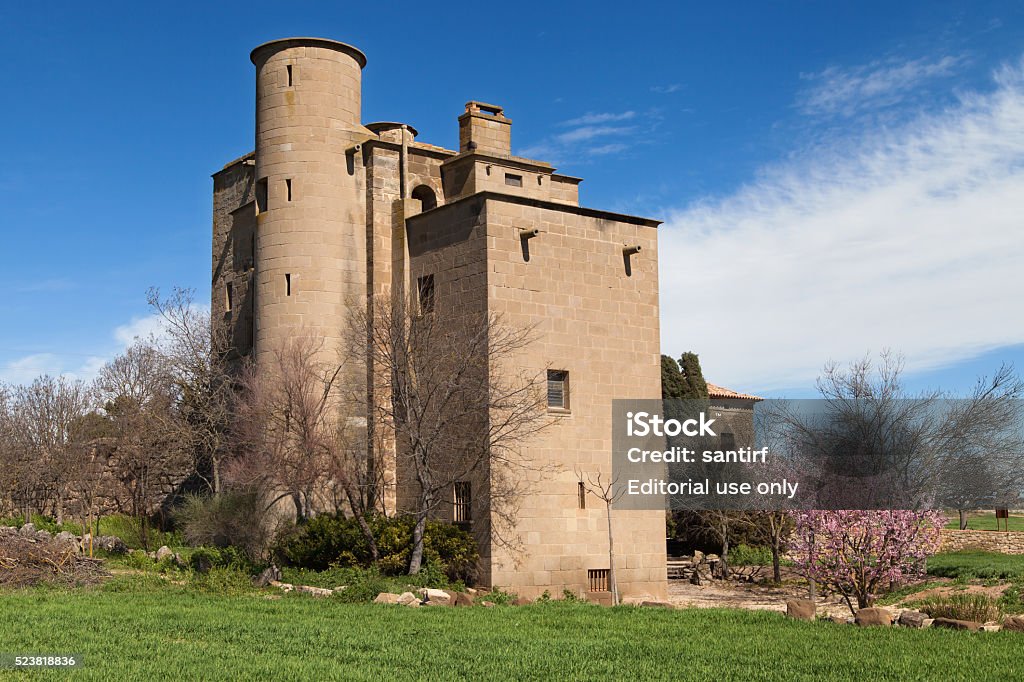 Castle-Mill of Ratera Concabella, Spain - March 27, 2016: Castle-Mill of Ratera, built in the eleventh century, in Concabella, Spain. Architecture Stock Photo