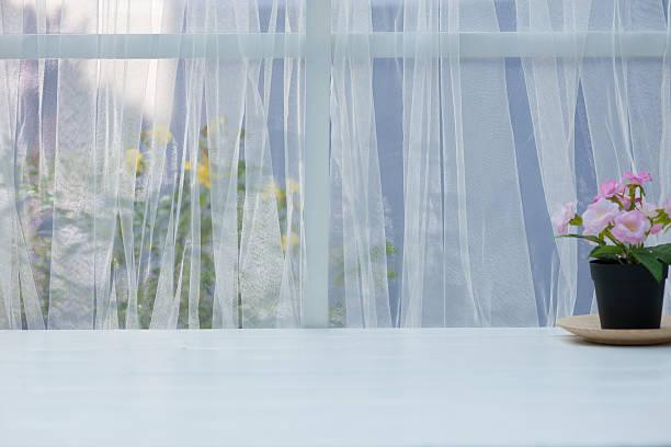 istock Window and wooden with summer window background 523819208