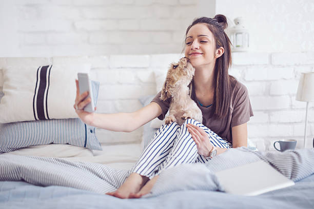 istock Pretty woman at home 523819494