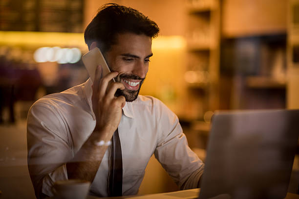 istock Digital nomad talking on the phone 523820456
