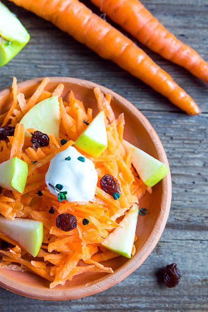 istock Carrot and apple salad with raisins 523820526