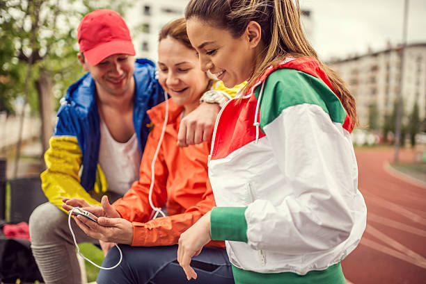 istock Group of friends having fun outdoors 523824140